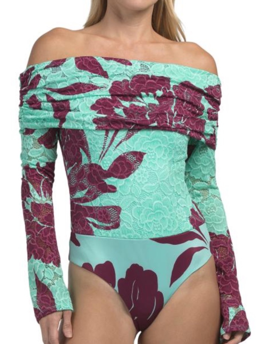 AFRM crochet lace bodysuit